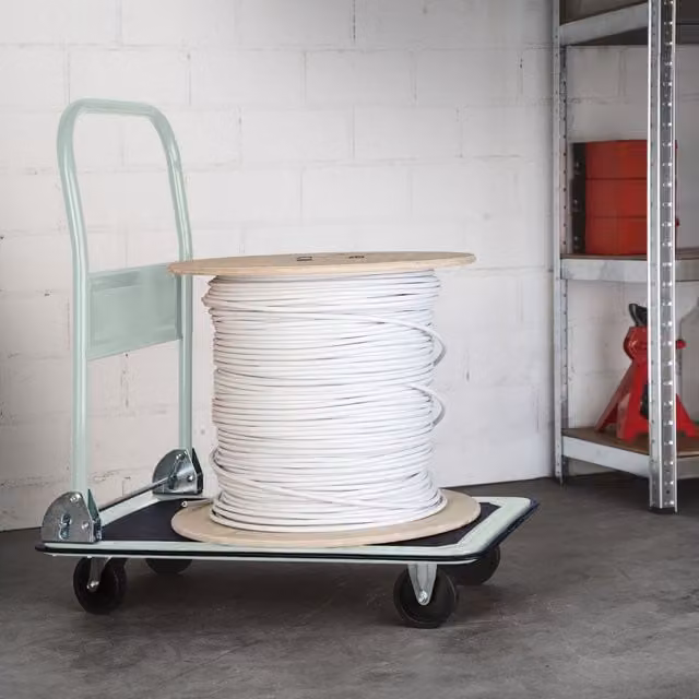 tectake Folding Trolley, White