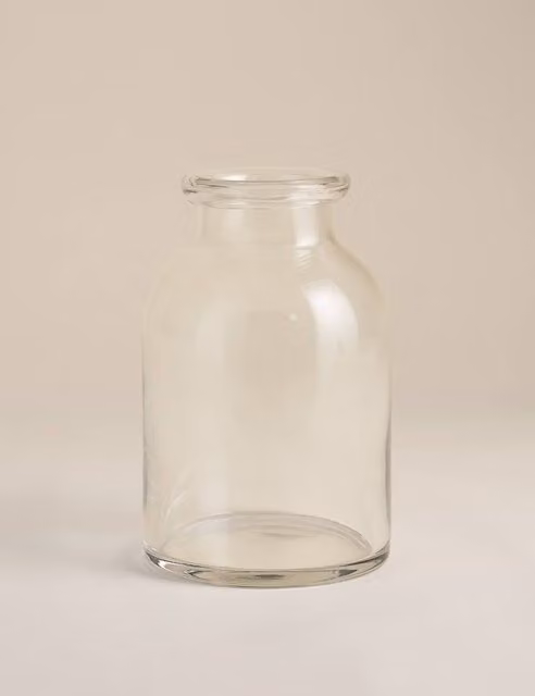 M&S Apothecary Transparent Glass Tabletop Vase