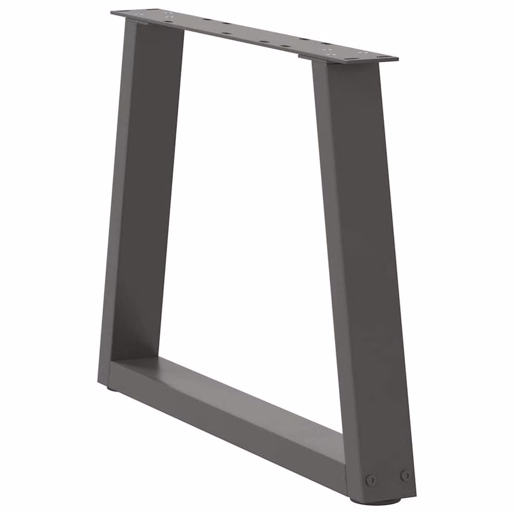 Berkfield Home Modern V-Shape Dining Table Legs, 2 Pieces, Anthracite Grey, H: 70 cm, W: 42-43.3 cm – 2