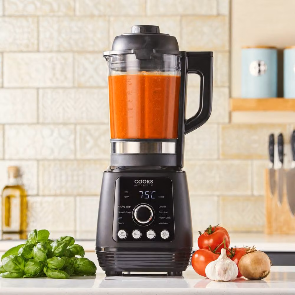 Cooks Professional Heated Blender and Soup Maker with 10 Programmes and Hot and Cold Settings in Black – 2