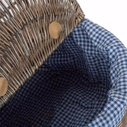Red Hamper EH001B Oval Wicker Picnic Basket with Antique Wash Finish – 4