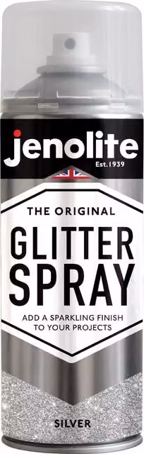 Jenolite Silver Gloss Multi-Surface Glitter Paint