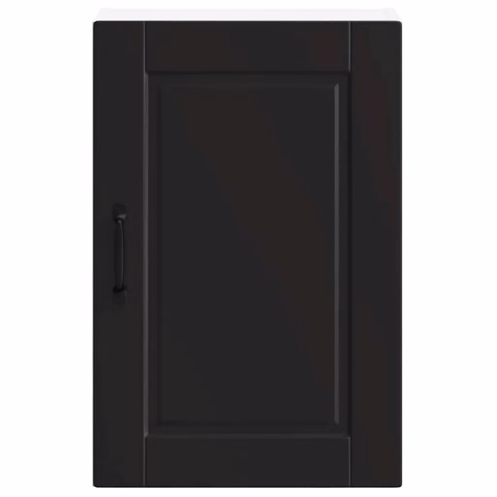 Berkfield Home Porto Black Matt Engineered Wood Kitchen Wall Cabinet – 4