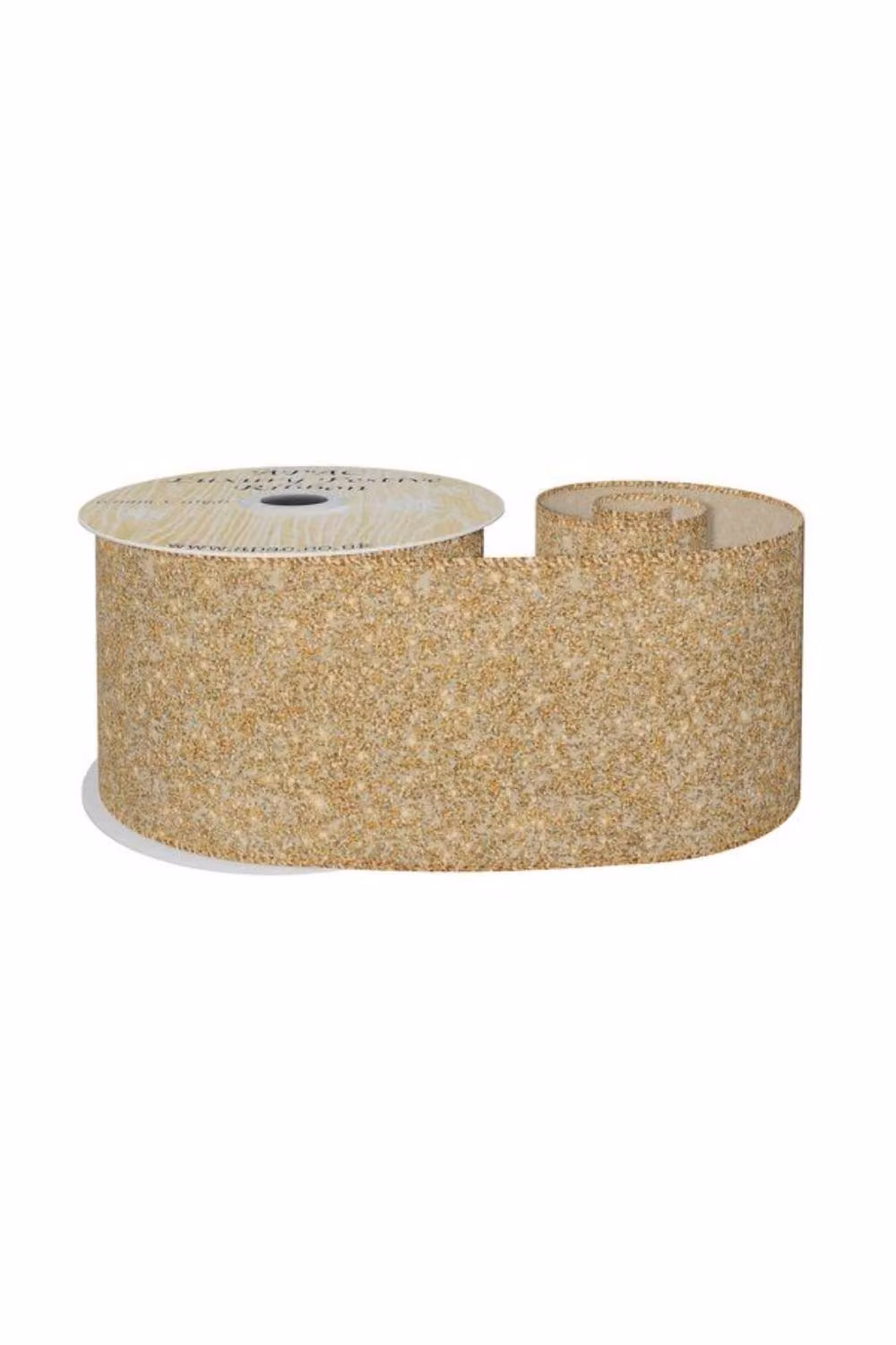 KDMD Gold Glitter Ribbon, Width: 6.3 cm, Length: 9.14 m – 2