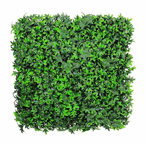 Best Artificial Green Ivy Hedging Mat for Living Walls, W/D/H: 50 x 50 x 50 cm – 1