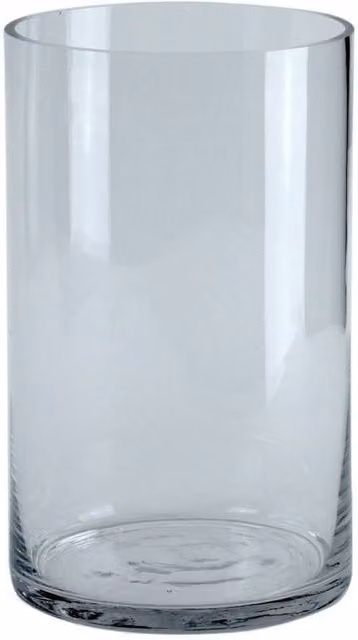 KDMD Transparent Glass Cylinder Vase, Height: 30 cm, Diameter: 18 cm