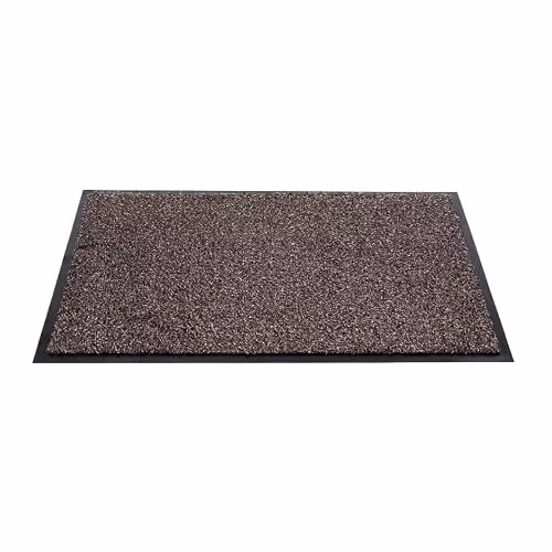 Sentry Barrington Cotton Washable Mat, Dark Brown, W: 60 cm, D: 90 cm