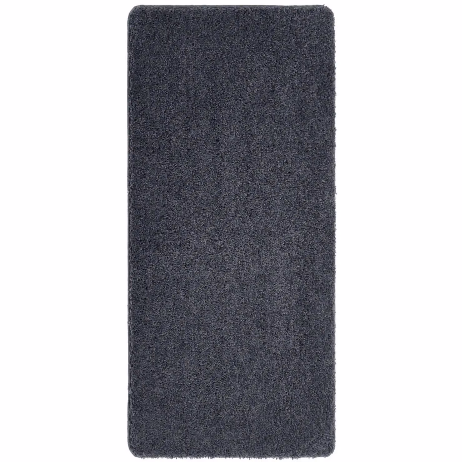 THE RUGS Washable Non Slip Shaggy Plain Rectangular Rug in Charcoal Grey, W: 100 cm, D: 60 cm – 4