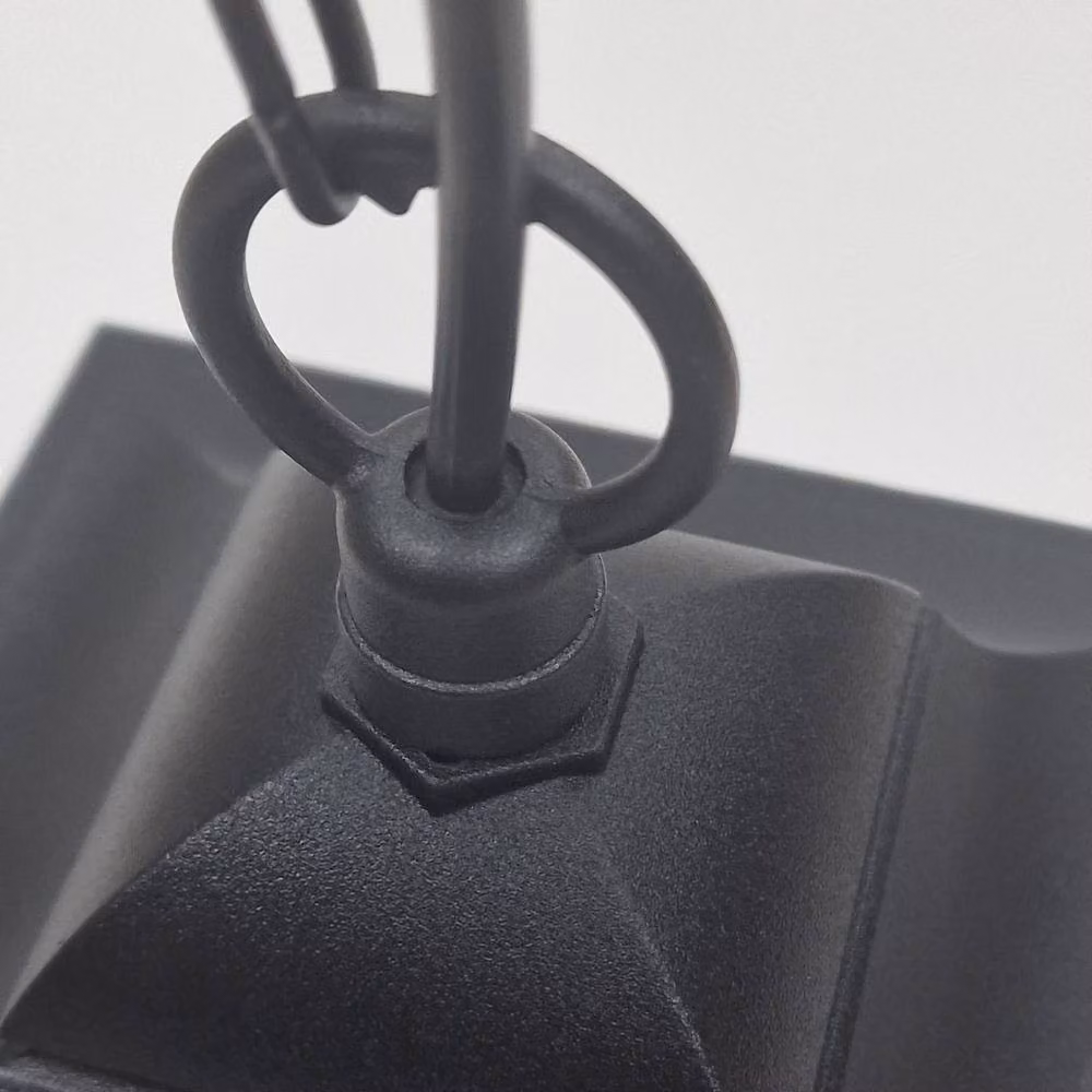 Netlighting Chapel Mini Outdoor Pendant Ceiling Light in Black with Transparent Glass – 2