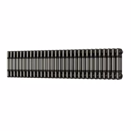 UK Radiators Alpha 4 Column Traditional Cast-Iron Style Radiator in Raw Metal with Feet, W: 1340 mm, H: 300 mm – 2