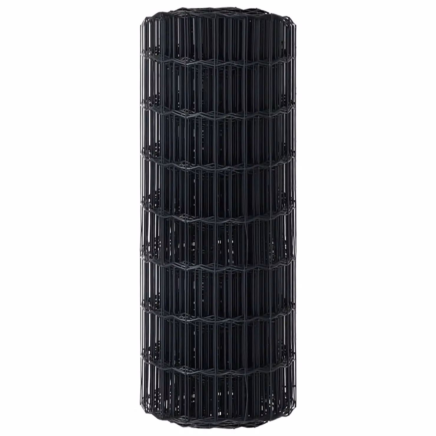 Berkfield Home Euro Fence Grey PVC Coated Steel Rectangular Fencing, H: 0.4 m x W: 10 m – 4