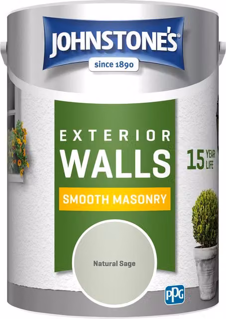 Johnstone's Smooth Masonry Paint in Green, 5l