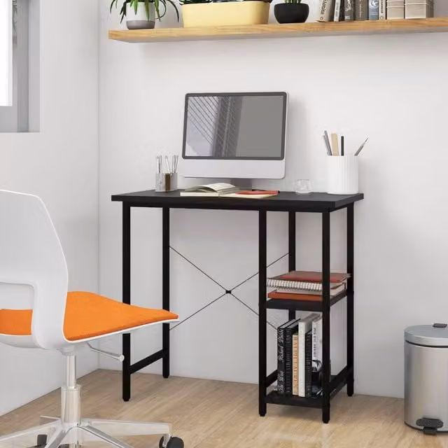 Berkfield Home Computer Desk in Black, W/D/H: 80 x 40 x 72 cm – 1