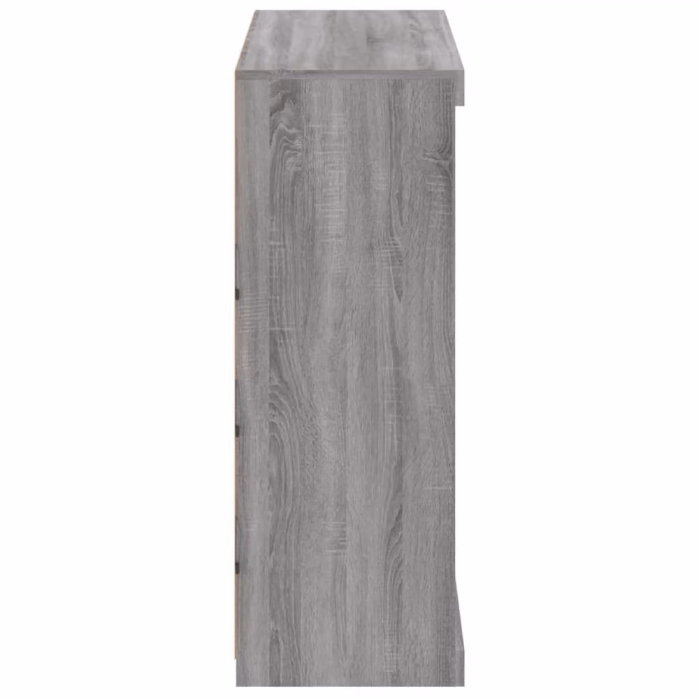 Berkfield Home Modern Grey Sideboard with Integrated LED Lighting, W/D/H: 81 x 37 x 100 cm – 5