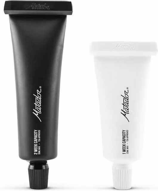 Matador Refillable Toothpaste Tubes, 2 Pack, Multicolour – 1