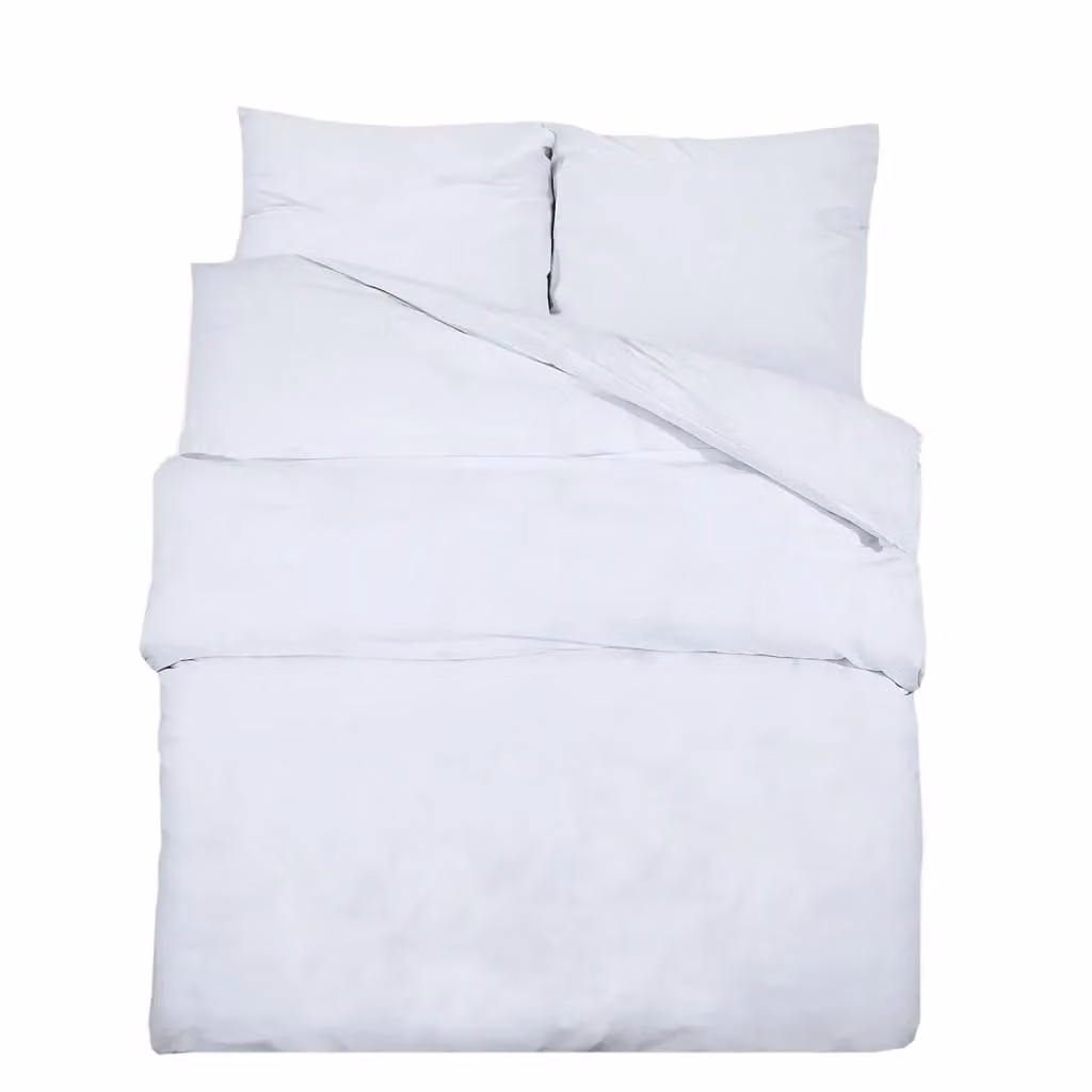 Berkfield Home White Microfibre Duvet Cover and Pillowcase Set – 2