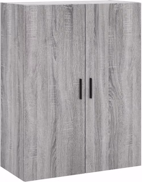 Berkfield Home Wall Mounted Cabinet in Grey Sonoma, W: 69.5 cm, D: 34 cm, H: 90 cm – 1