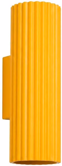 Sollux Lighting minimalist 2-light wall lamp in yellow, W/D/H: 20 x 6.5 x 8.5 cm