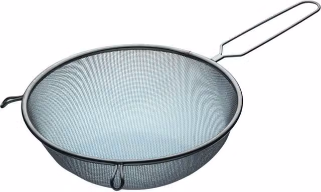 KitchenCraft Stainless Steel Fine Mesh Round Sieve, Silver, Diameter: 25 cm