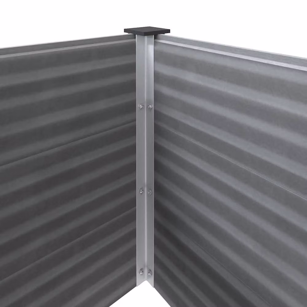 Berkfield Home Garden Grey WPC Raised Bed W/D/H: 150 x 50 x 91 cm – 4