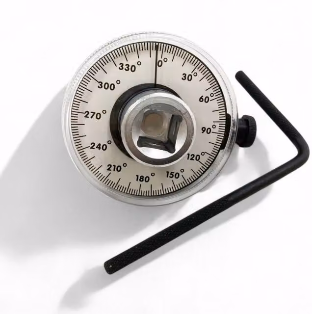 Garden Mile Half Inch Drive Angular Torque Gauge in Silver, White and Black