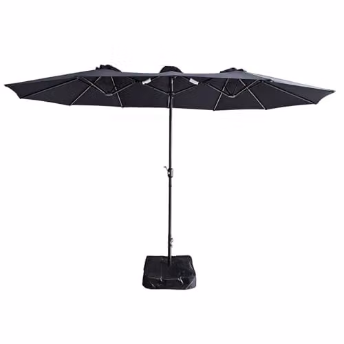 Gr8 Garden Double Sided Cantilever Parasol Umbrella in Navy Blue