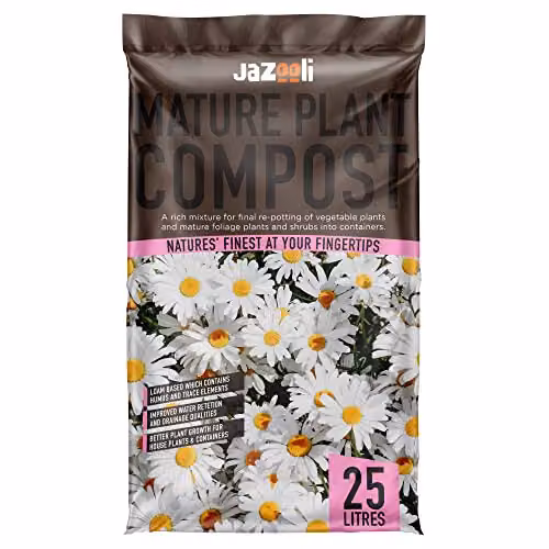Jazooli Potting Compost with Minerals and Nutrients for Mature Indoor and Outdoor Plants, 25 l