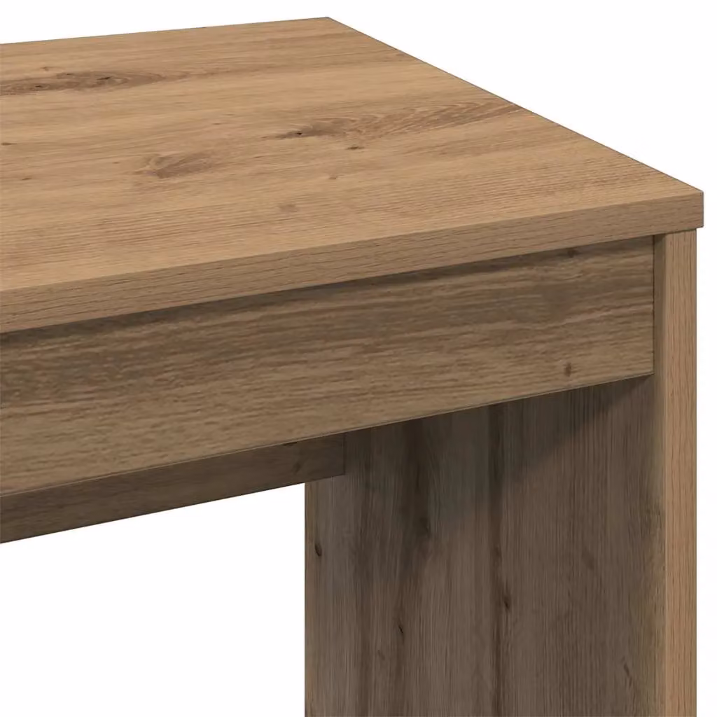 Berkfield Artisan Oak Computer Desk in Brown, W/D/H: 90 x 40 x 72 cm – 5