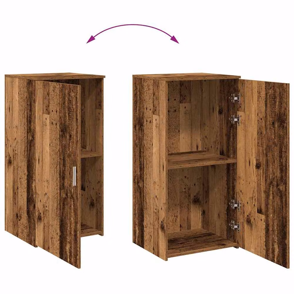 Berkfield Home Rustic Storage Cabinet in Brown, W/D/H: 50 x 45 x 103.5 cm – 3