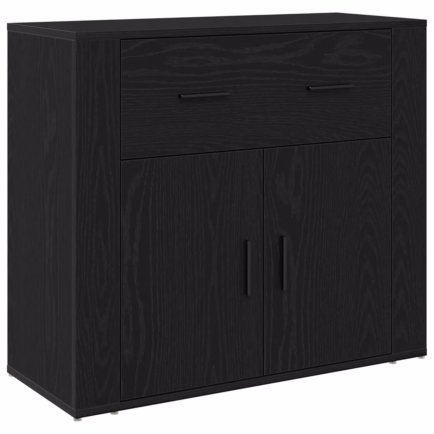 Berkfield Home Black Oak Sideboard, W/D/H: 80 x 33 x 70 cm – 2