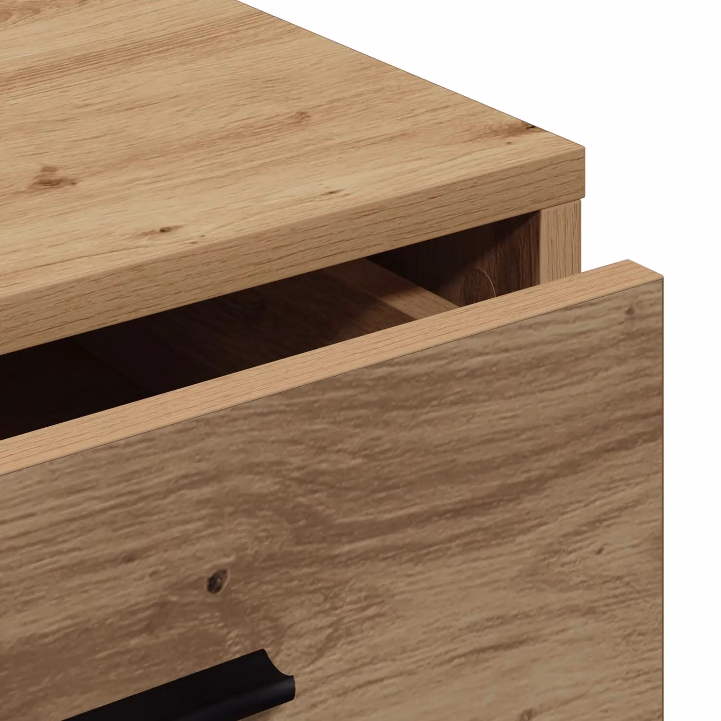 Berkfield Home Artisan Oak Sideboard in Brown, W/D/H: 40 x 41 x 75 cm – 4