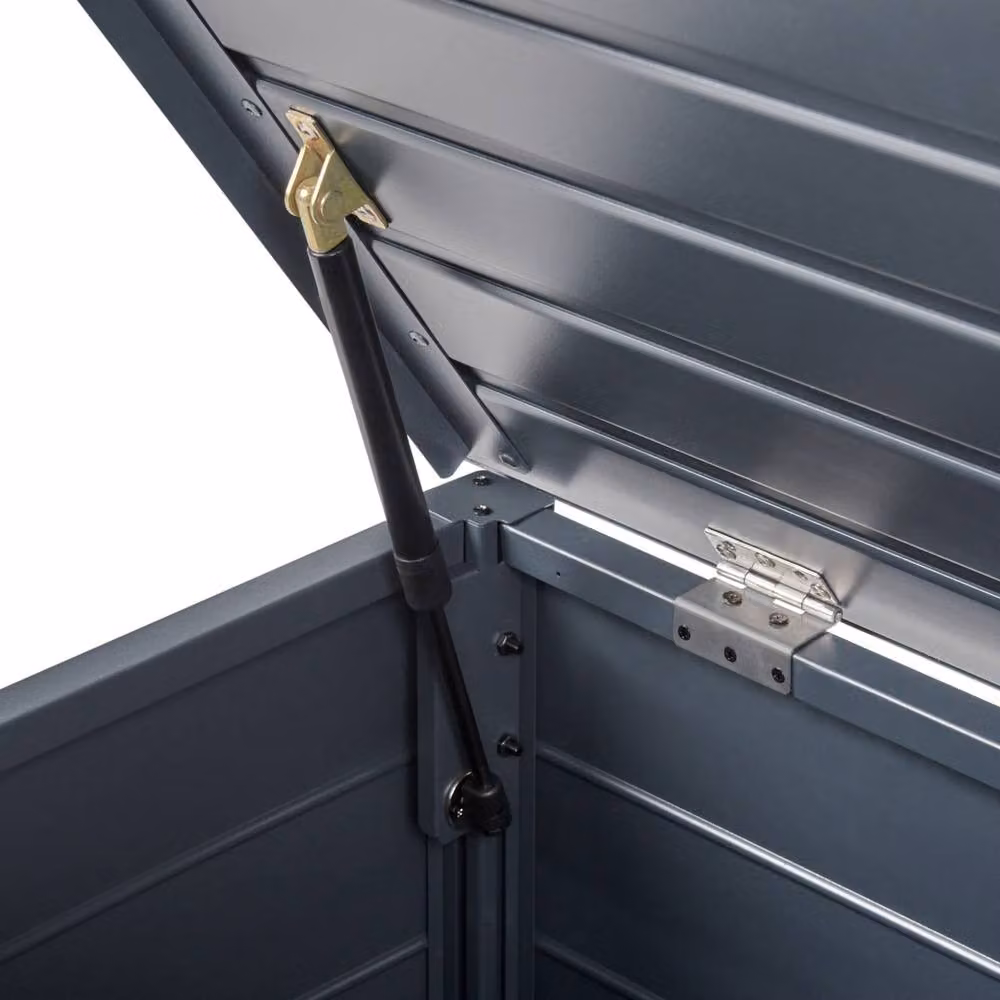Wyld and Coco Premium Aluminium Garden Storage Box in Matt Dark Grey W/D/H: 123 x 60 x 60 cm – 6