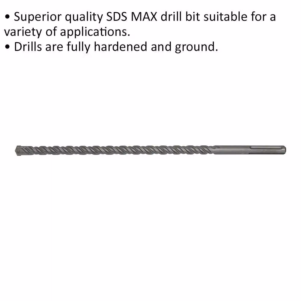 Loops SDS Max Masonry Drill Bit, Grey and Multicolour, Diameter: 22 mm, Length: 520 mm – 2