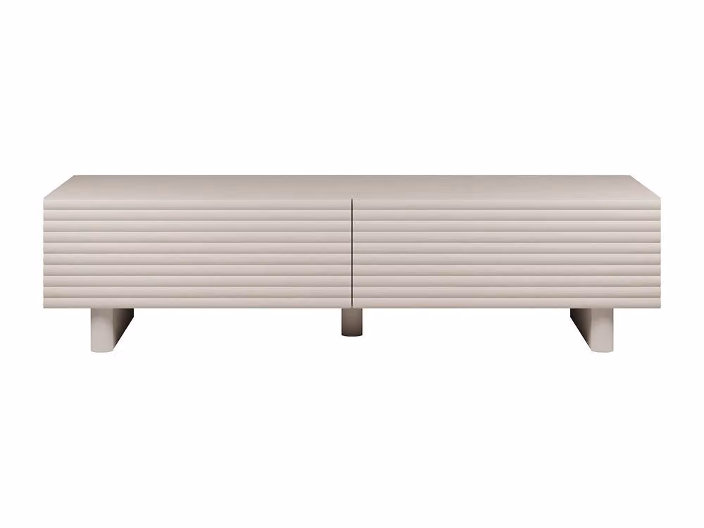 Vente-unique LUDIMA TV Unit with 2 Doors in Beige MDF, W: 180 cm – 2