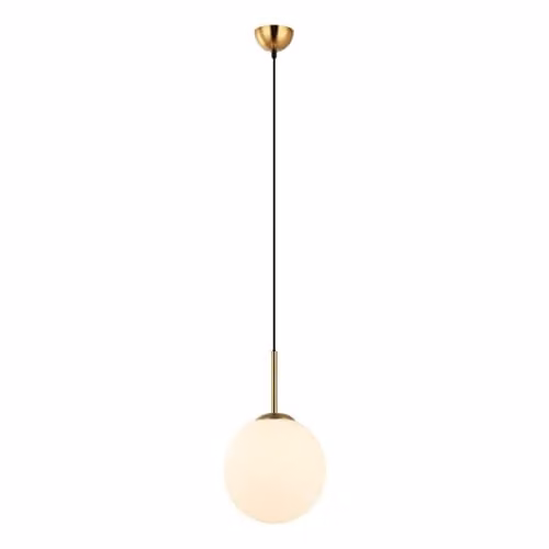 Netlighting Deore Modern Sphere Globe Pendant Ceiling Light with E27 Socket in Gold/Brass – 1