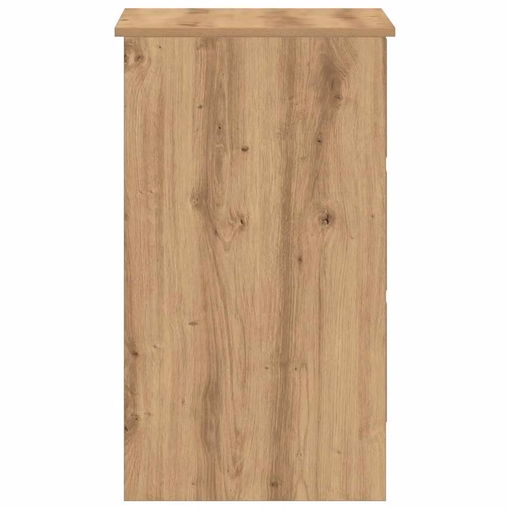 Berkfield Home Artisan Oak Writing Desk in Brown, W/D/H: 90 x 45 x 76 cm – 4