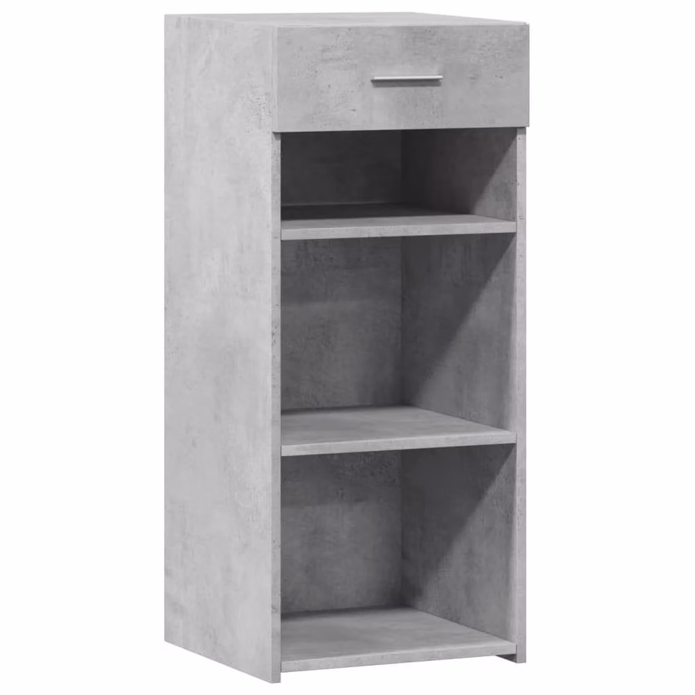 Berkfield Home Sideboard in Concrete Grey, W/D/H: 40 x 42.5 x 93 cm – 2