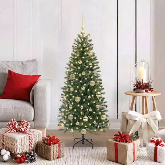 Berkfield Home Artificial Green Christmas Tree with 150 LEDs, Height: 120 cm – 1