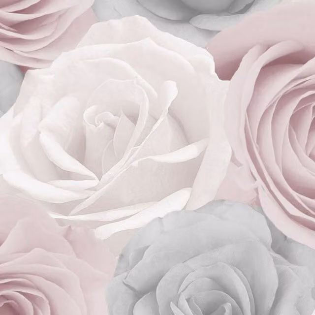 World of Wallpaper Melany Roses Pink Floral Botanical Wallpaper