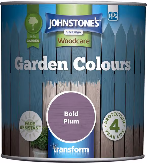 Johnstone's Garden Colours Purple Exterior Wood Paint, 1L – 2