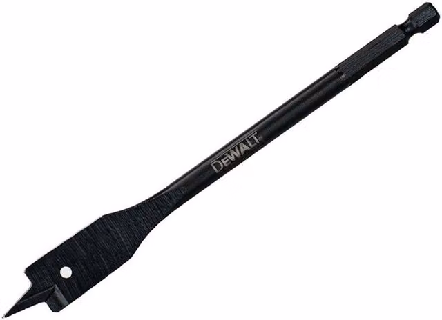 DeWalt Extreme Flatwood Drill Bit in Black and Multicolour Steel