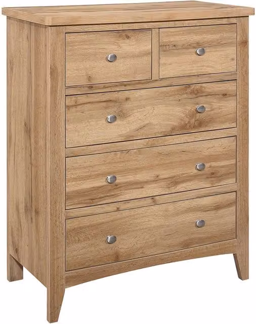Birlea Hampstead 3 Drawer Chest in Oak Brown