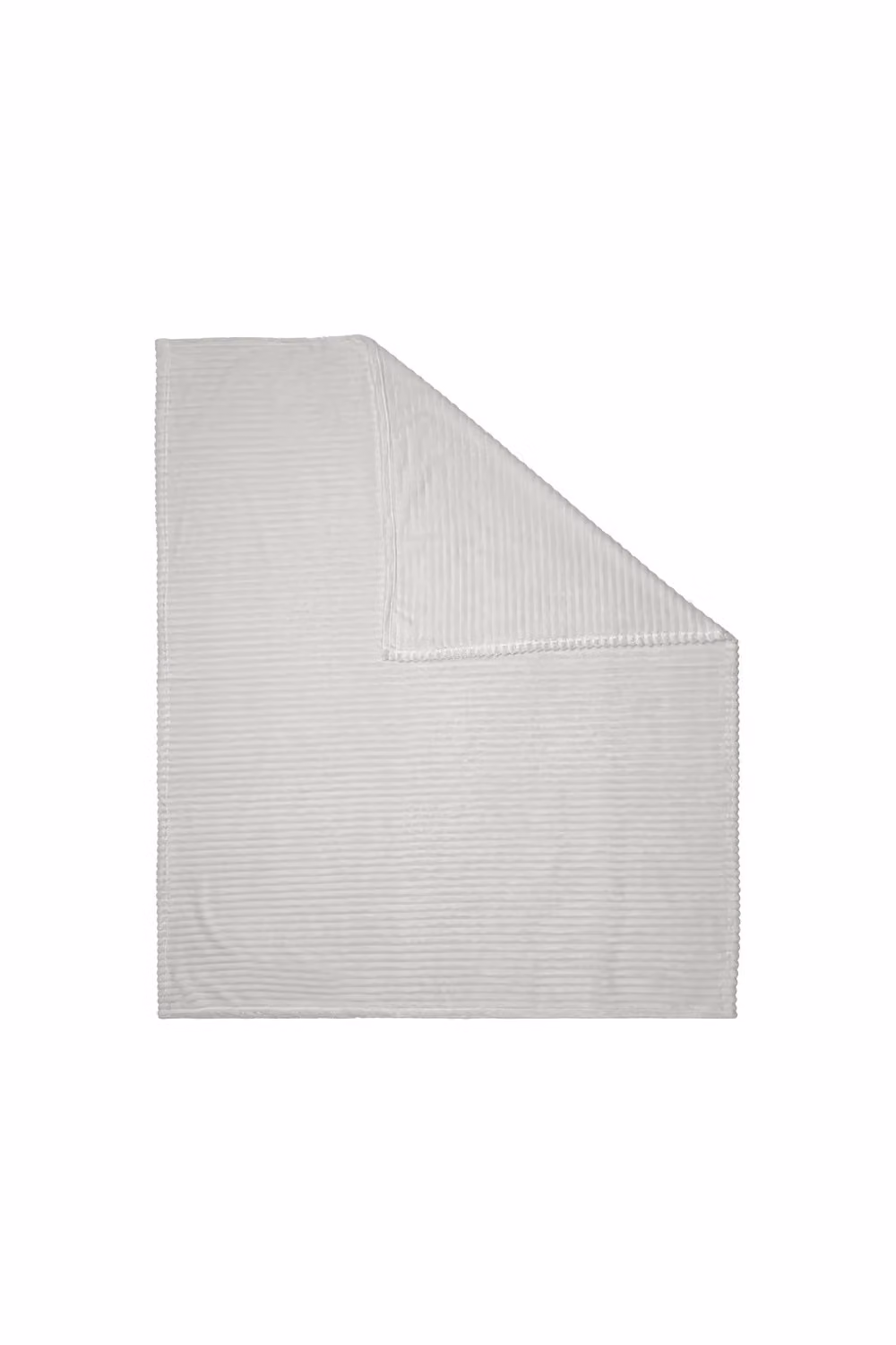 BHS Silver Striped Ribbon Velvet Throw, W: 127 cm, D: 152 cm – 2