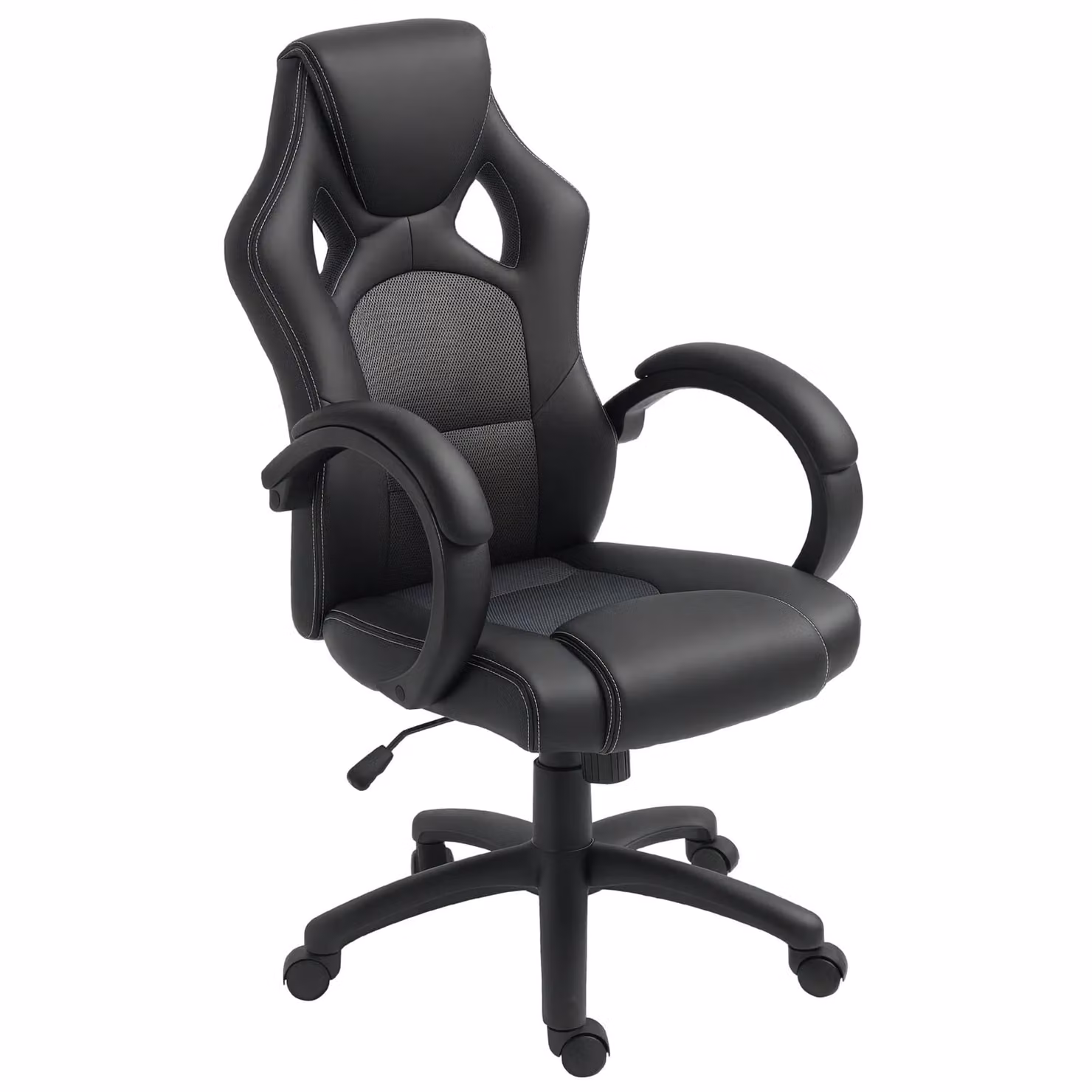 Vinsetto Racing Gaming Chair in Black and Grey with Synthetic Leather and 360 Degree Swivel – 2