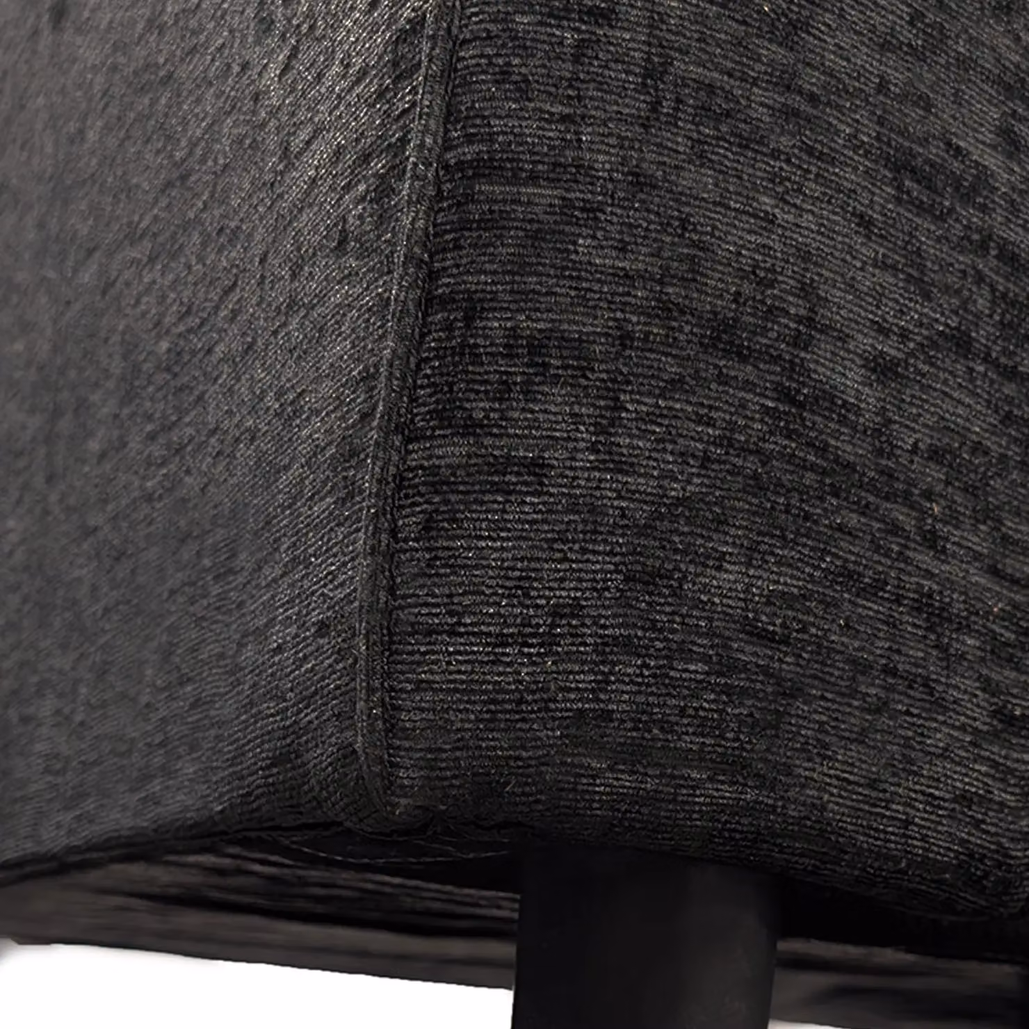 Furnishings For Less UK Zina Black Chenille Fabric Single Seater Armchair – 2
