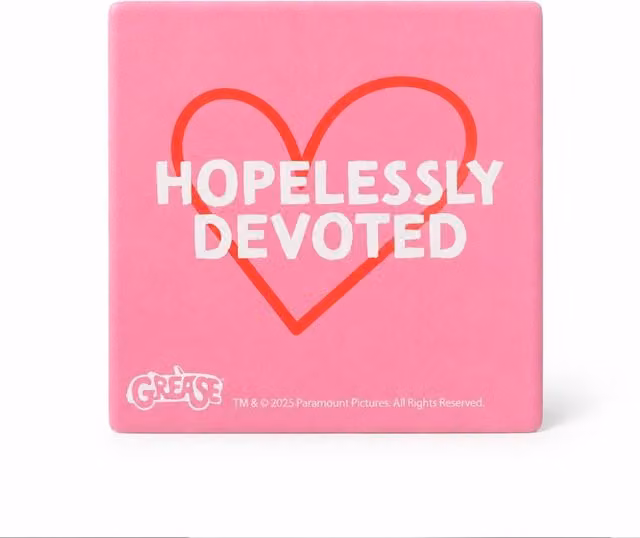 Widdop Bingham & Co Ltd Fandomania Grease Hopelessly Devoted Coaster, Pink