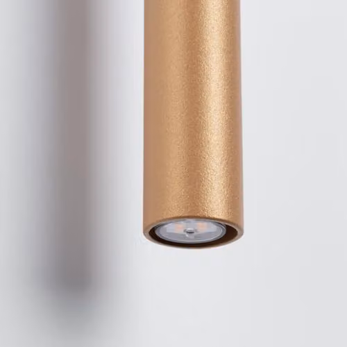 SOLLUX lighting Pastelo Modern LED Wall Lamp in Gold/Brass Metal with Up and Down Lighting – 3