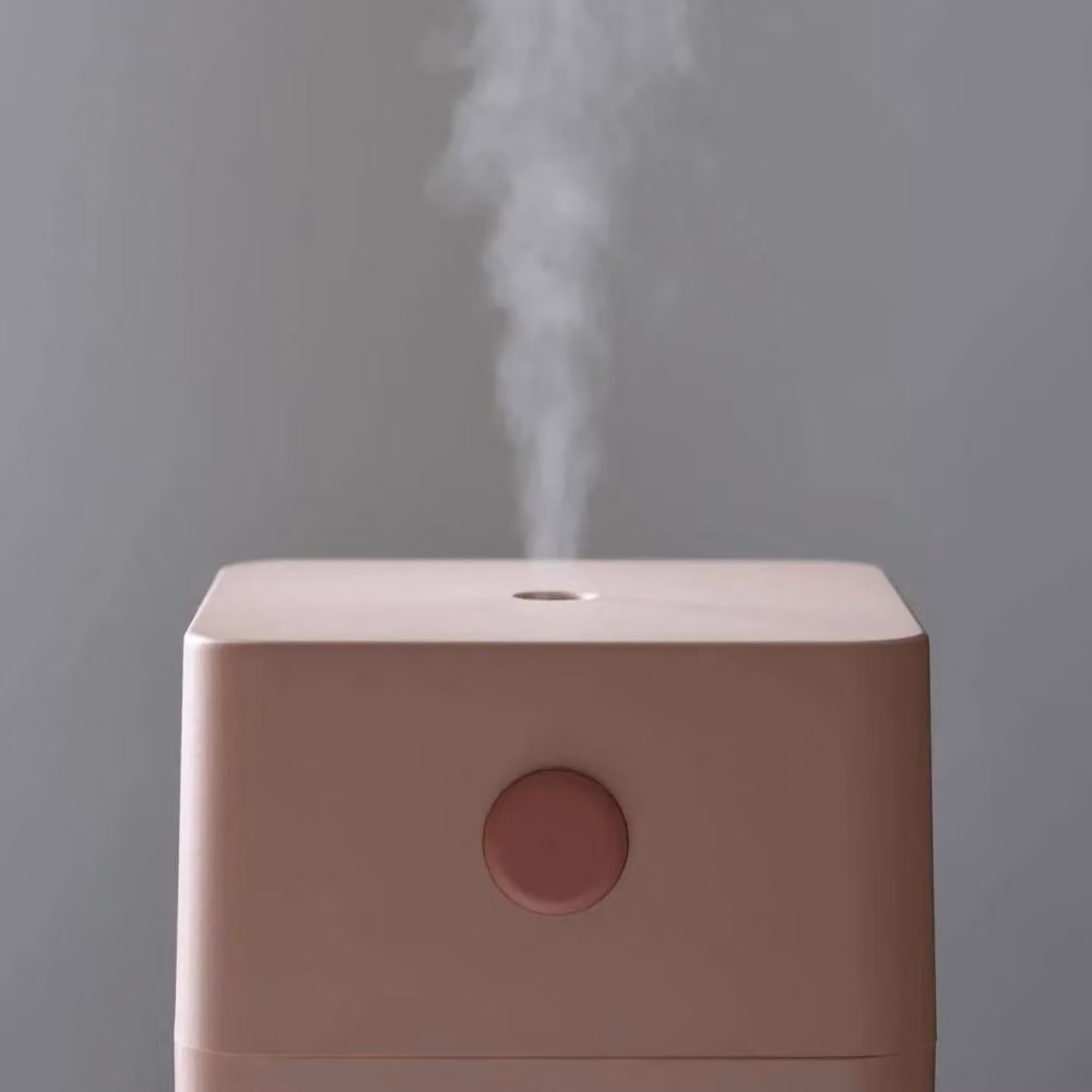 BRUNO Cube Mist USB Aroma Diffuser with Light and Fragrance Compartment, Pink – 1