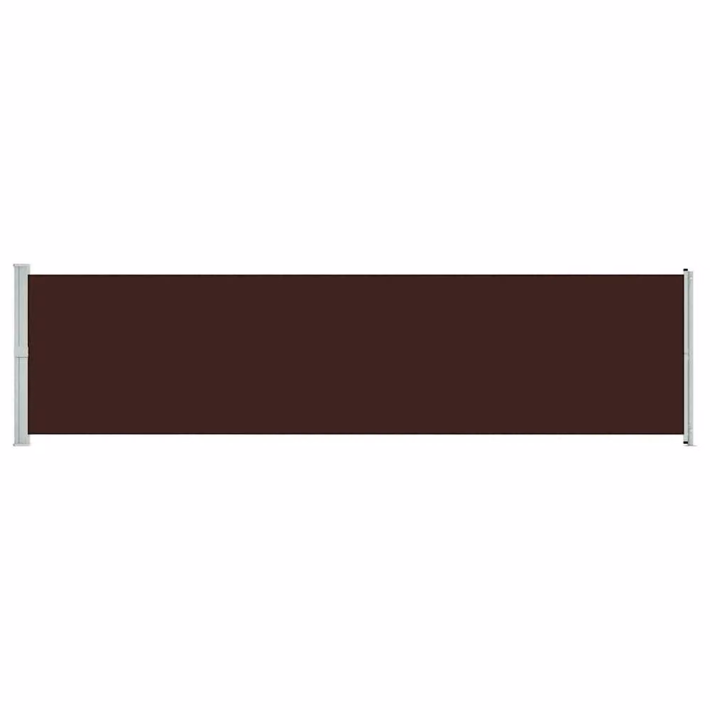Berkfield Home Brown Retractable Side Awning with Polyester Fabric and Steel Frame, W/H: 160 x 600 cm – 2