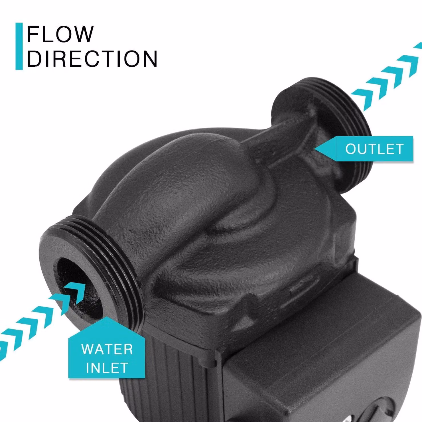JASSFERRY Central Heating and Hot Water Circulation Pump in Black – 3